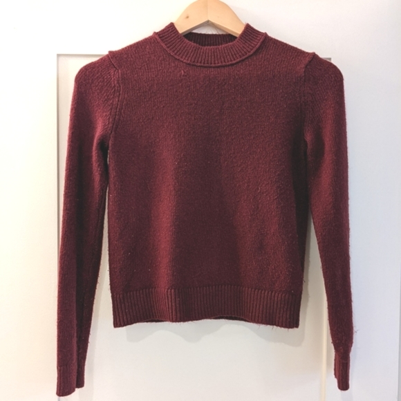Banana Republic Sweaters - Banana Republic Crew Neck Burgundy Sweater XXS